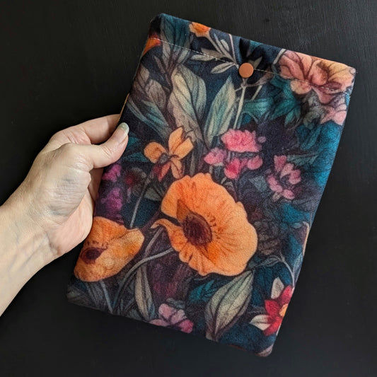 Floral book sleeve