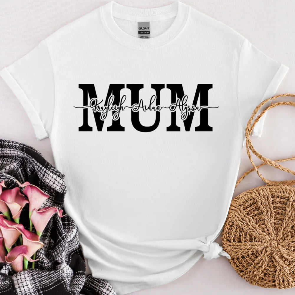 Personalized mum tee