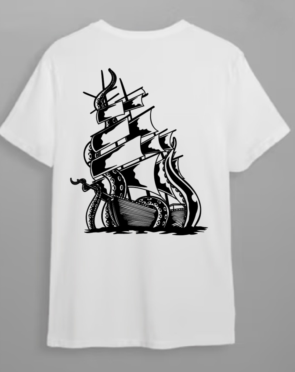 Kraken at sea tee